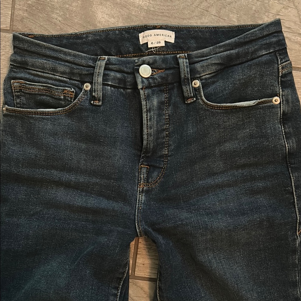 Good American High Rise Blue Jeans Premium Quality